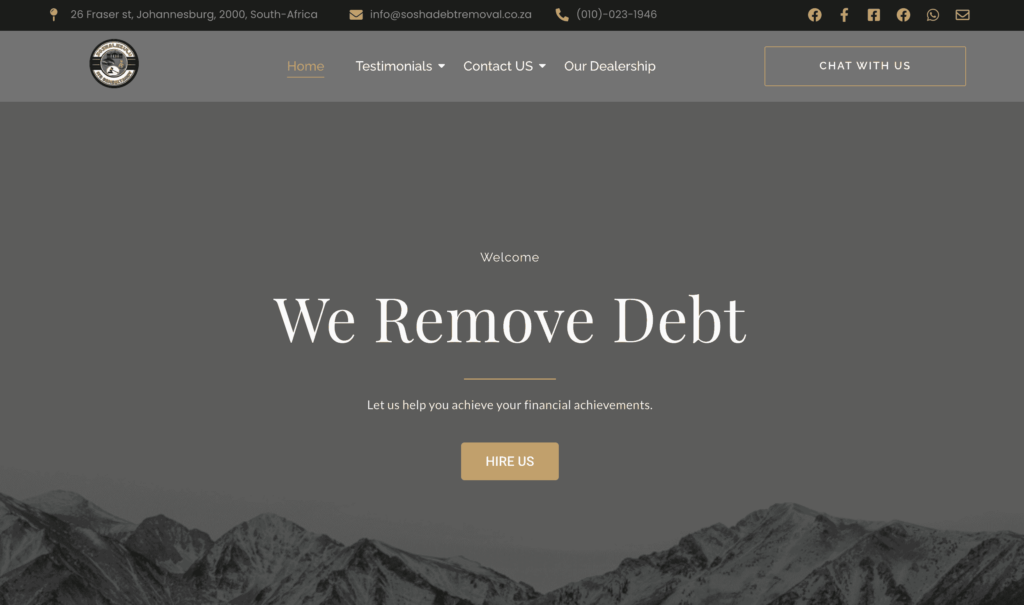 Sosha Debt Review Removal